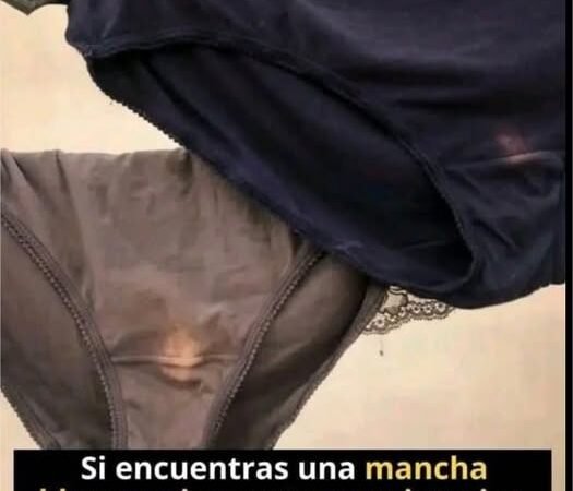 Si la ropa interior de tu mujer tiene estas manc…Ver mas