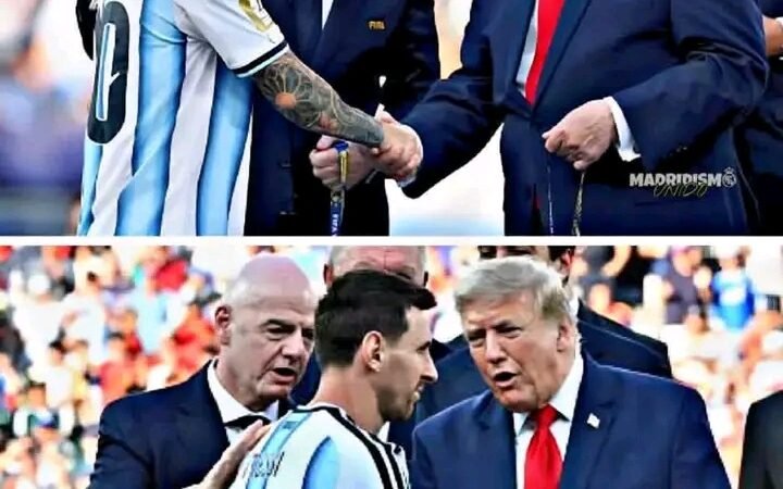 Messi recibiendo el segundo lugar ignoro a Infan…Ver más